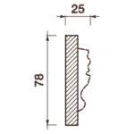 Фриз Дф-106, 78Hx25мм