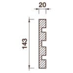 Фриз Дф-113, 143Hx20мм