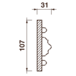 Фриз Дф-158, 105Hx30мм
