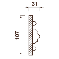Фриз Дф-158, 105Hx30мм
