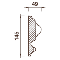 Фриз Дф-16, 145Hx49мм