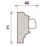 Фриз Дф-161, 71Hx46мм