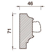 Фриз Дф-161, 71Hx46мм