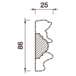 Фриз Дф-164, 86Hx25мм