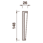 Фриз Дф-172, 148Hx26мм