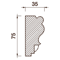 Фриз Дф-179, 75Hx35мм