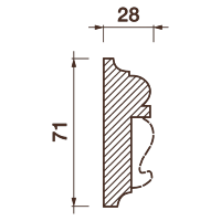 Фриз Дф-186, 71Hx28мм