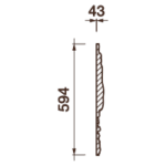 Фриз Дф-201, 594Hx43мм