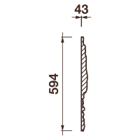 Фриз Дф-201, 594Hx43мм