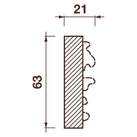 Фриз Дф-27, 63Hx21мм