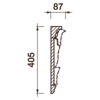 Фриз Дф-4, 405Hx87мм