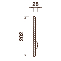 Фриз Дф-42, 202Hx28мм