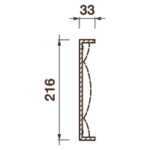 Фриз Дф-46, 216Hx33мм