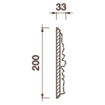Фриз Дф-5, 200Hx33мм
