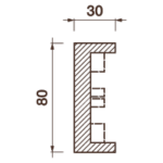 Фриз Дф-50, 80Hx30мм