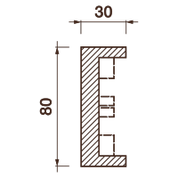 Фриз Дф-50, 80Hx30мм
