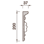 Фриз Дф-60, 200Hx37мм