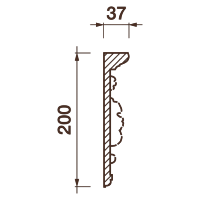 Фриз Дф-60, 200Hx37мм
