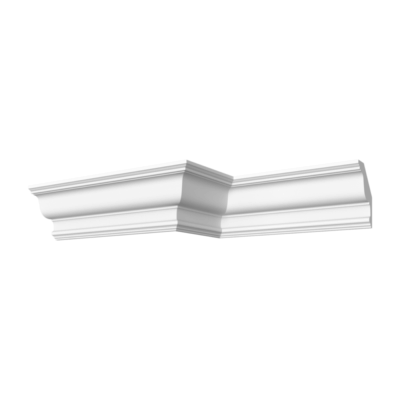 Гладкотянутый карниз Кт-332, 185Hx140мм