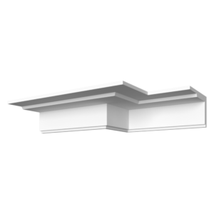 Гладкотянутый карниз Кт-417, 120Hx205мм