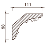 Карниз с рисунком Дк-102, 93Нх111мм