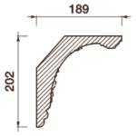 Карниз с рисунком Дк-116, 200Hx188мм