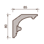 Карниз с рисунком Дк-135, 80Hx85мм
