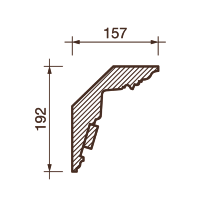 Карниз с рисунком Дк-173, 192Hx157мм