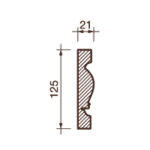 Карниз с рисунком Дк-185, 125Hx21мм