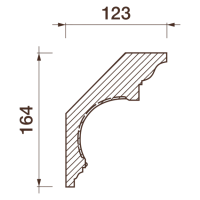 Карниз с рисунком Дк-371, 164Нх123мм