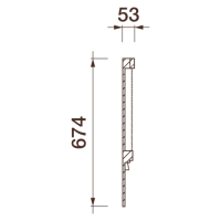 Карниз с рисунком Дк-373, 674Нх53мм