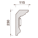 Карниз с рисунком Дк-414