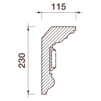 Карниз с рисунком Дк-414