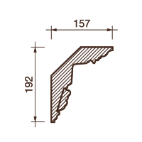 Карниз с рисунком Дк-86, 192Hx157мм