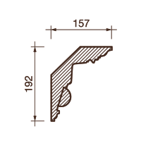 Карниз с рисунком Дк-91, 192Hx157мм