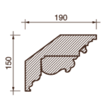 Карниз с рисунком Дк-98, 150Hx190мм