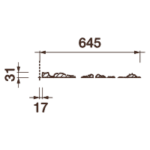 Розетка Др-122, 1290х31мм