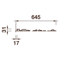 Розетка Др-122, 1290х31мм