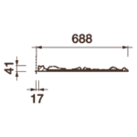 Розетка Др-122А, 1376х41мм