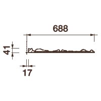 Розетка Др-122А, 1376х41мм