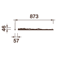 Розетка Др-134А, D1746x46мм