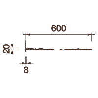Розетка Др-168, 1201х20мм