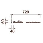 Розетка Др-239, 1458х50мм