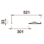 Розетка Др-252, 1042х33мм