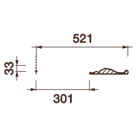 Розетка Др-252, 1042х33мм