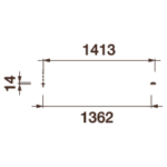 Розетка Др-258, 2826х14мм