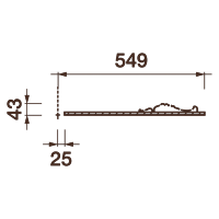 Розетка Др-263, 1098х43мм
