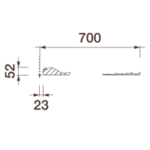 Розетка Др-278, D1400х52мм