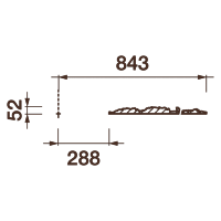 Розетка Др-9, 1686х52мм