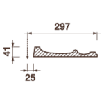 Розетка Др-98, D595x41мм